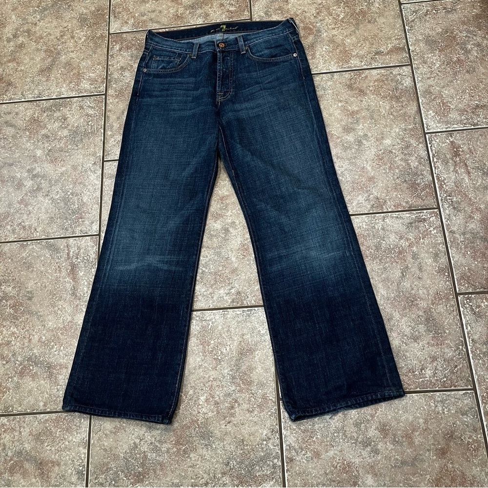 AUTHENTIC​ 7 FOR ALL MANKIND RELAXED ​FIT MONTANA WASH MEN JEANS SIZE​ 31 X 30.5